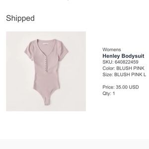 Henley bodysuit